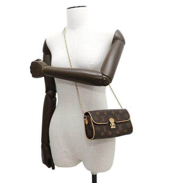 ルイヴィトン チェーンショルダーバッグ モノグラム・キャンバス ポシェット・カミーユ M13566 ブラウン 3way