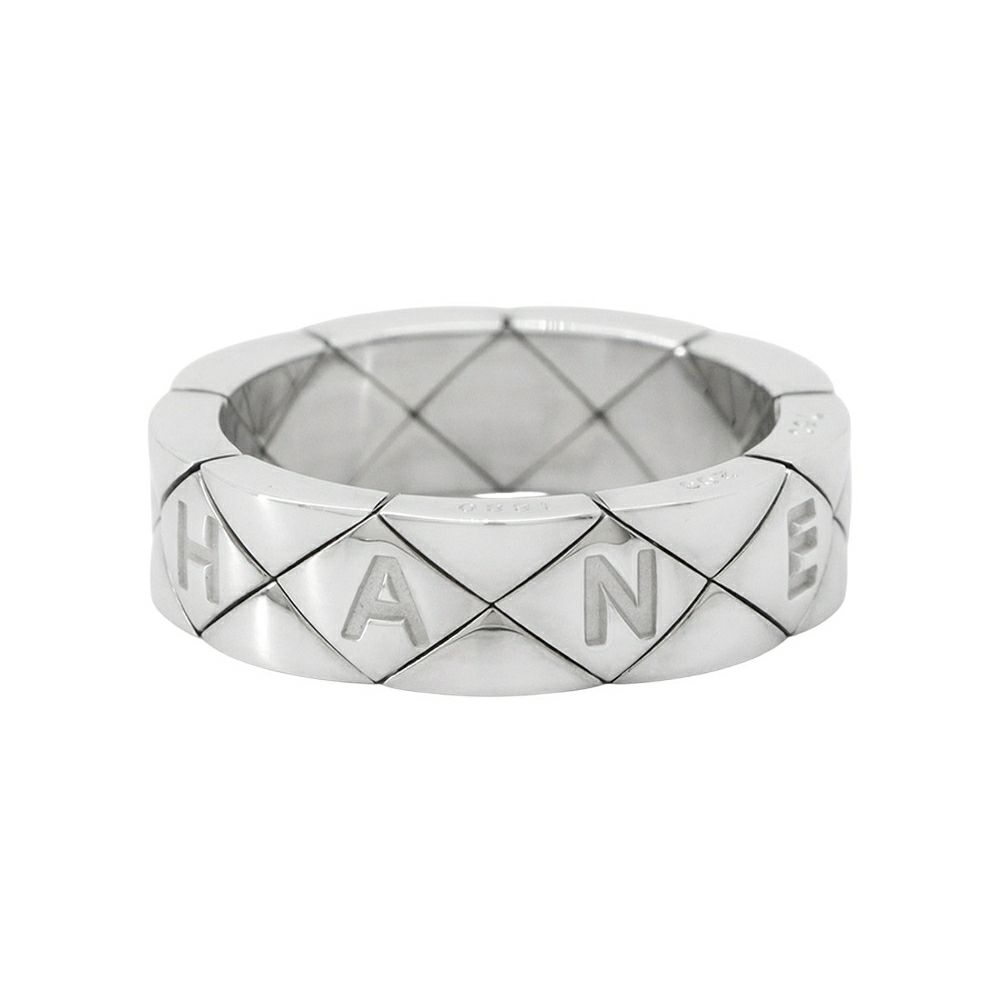 シャネル リング フレキシブルマトラッセリング K18WGホワイトゴールド  