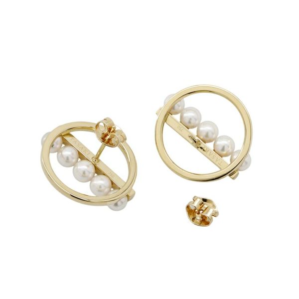 タサキ ピアス バランス ディヴァイン あこや真珠 K18YGイエローゴールド E-4140-18KYG TASAKI ジュエリー