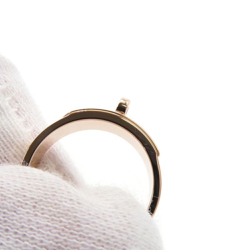エルメス リング ケリーPM ダイヤモンド 4P 計0.02ct K18PGピンクゴールド リングサイズ50 HERMES ジュエリー 指輪