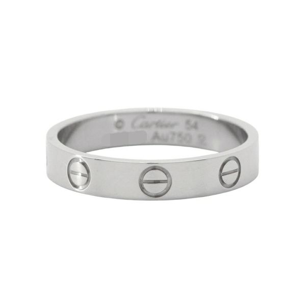 カルティエ リング ラブ スモールモデル K18WGホワイトゴールド リングサイズ54 B4085100 Cartier LOVE ジュエリー 指輪