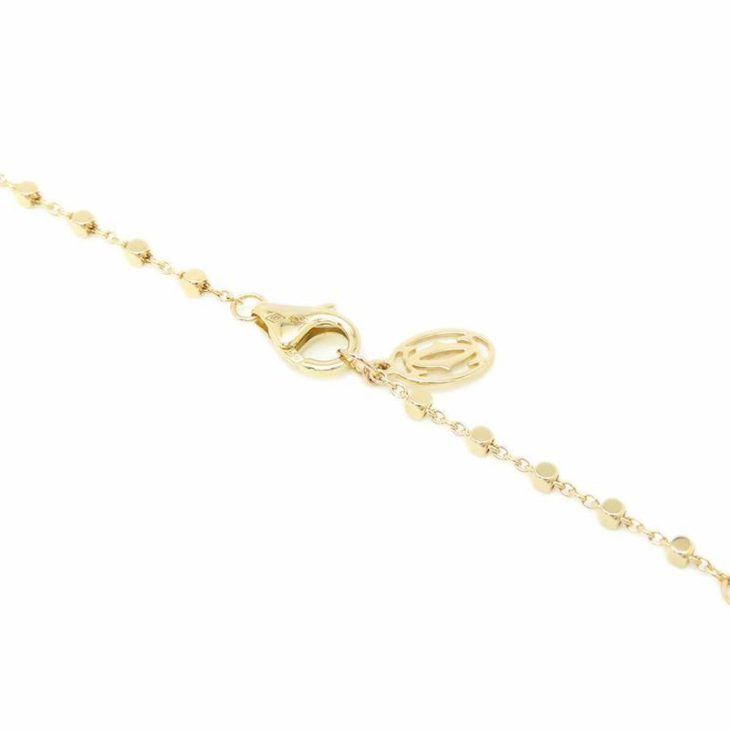 カルティエ ネックレス パンテール ドゥ ダイヤ 19P 計0.07ct ツァボライトガーネット 1P K18YG ブラックラッカー