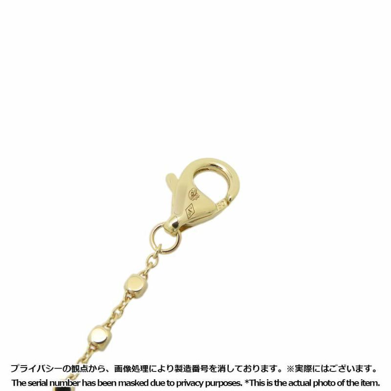 カルティエ ネックレス パンテール ドゥ ダイヤ 19P 計0.07ct ツァボライトガーネット 1P K18YG ブラックラッカー