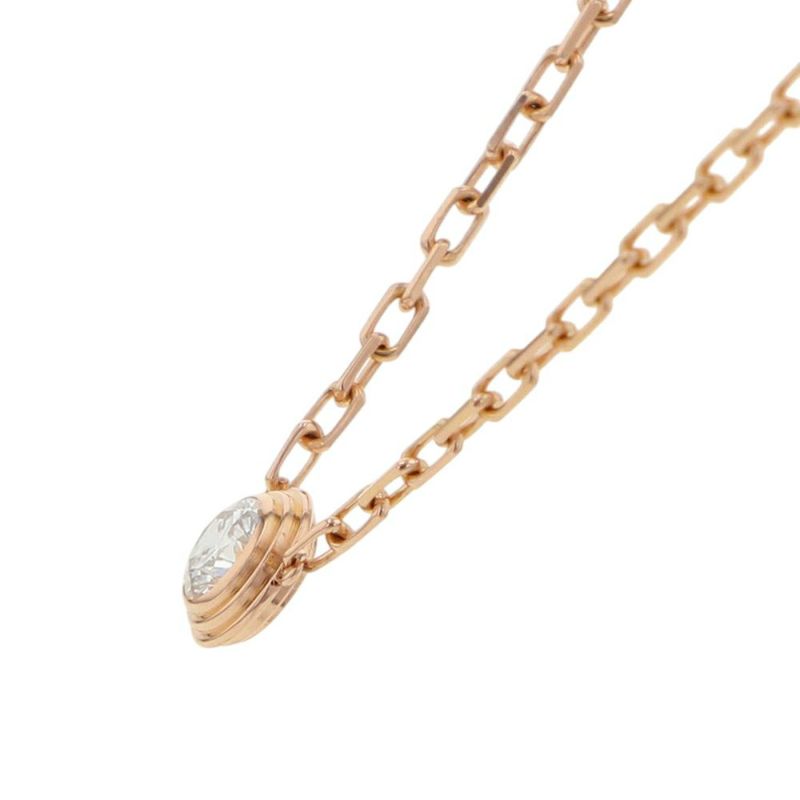 カルティエ ネックレス ダムール スモールモデル ダイヤモンド 1P 計0.09ct K18PG B7215700 ジュエリー