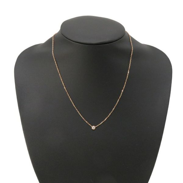 カルティエ ネックレス ダムール スモールモデル ダイヤモンド 1P 計0.09ct K18PG B7215700 ジュエリー