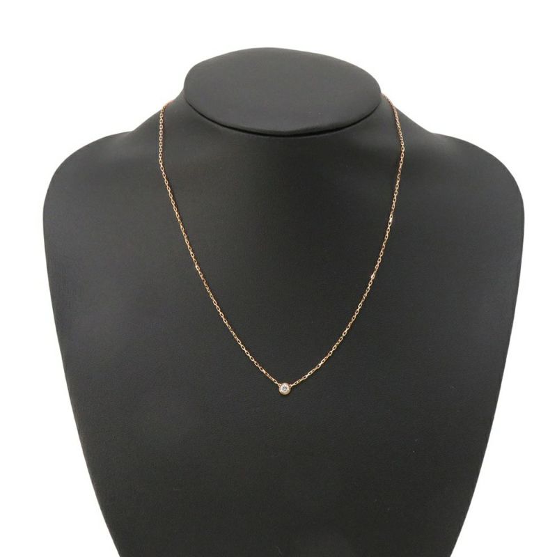 カルティエ ネックレス ダムール スモールモデル ダイヤモンド 1P 計0.09ct K18PG B7215700 ジュエリー