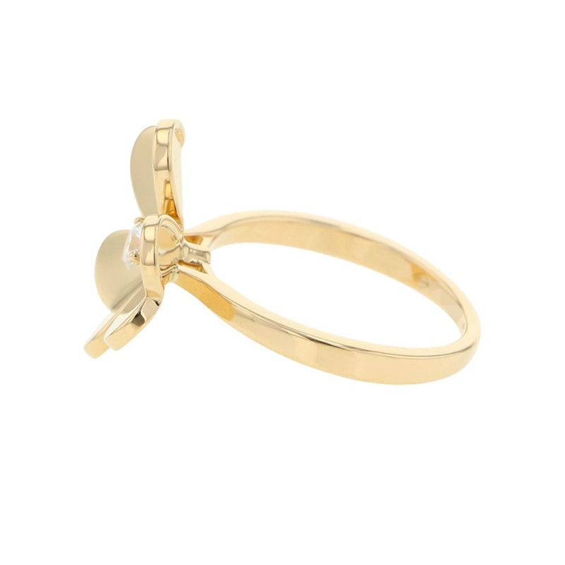 ヴァンクリーフ&アーペル リング フリヴォル 1フラワー SM ダイヤモンド 0.08ct K18YG リングサイズ49 VCARP2DS00