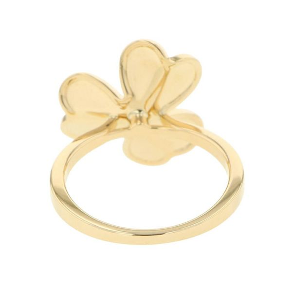 ヴァンクリーフ&アーペル リング フリヴォル 1フラワー SM ダイヤモンド 0.08ct K18YG リングサイズ49 VCARP2DS00