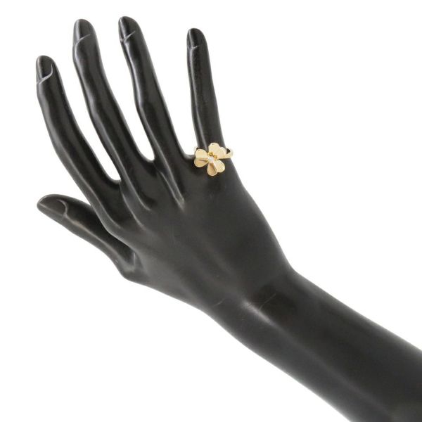 ヴァンクリーフ&アーペル リング フリヴォル 1フラワー SM ダイヤモンド 0.08ct K18YG リングサイズ49 VCARP2DS00