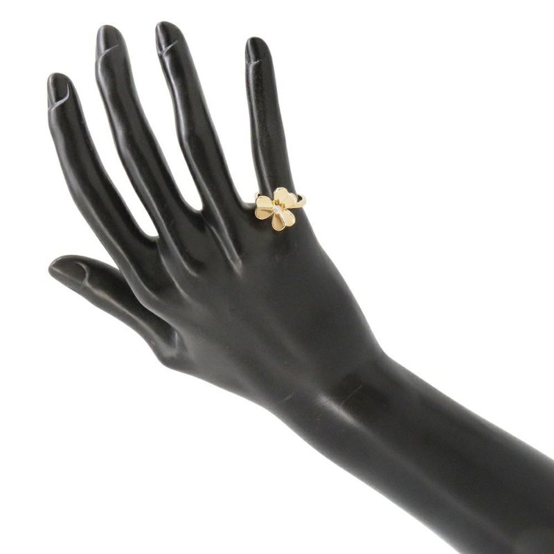 ヴァンクリーフ&アーペル リング フリヴォル 1フラワー SM ダイヤモンド 0.08ct K18YG リングサイズ49 VCARP2DS00