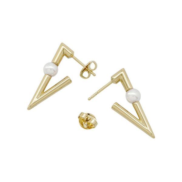 ミキモト ピアス V Code あやこ真珠 K18YGイエローゴールド PE-1779PK MIKIMOTO ジュエリー