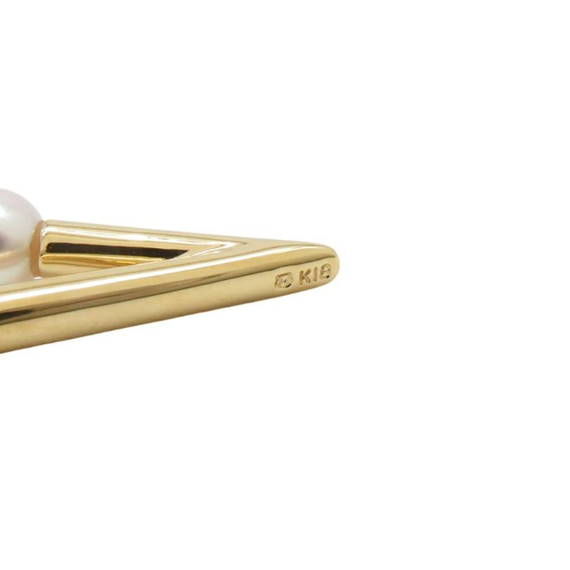 ミキモト ピアス V Code あやこ真珠 K18YGイエローゴールド PE-1779PK MIKIMOTO ジュエリー