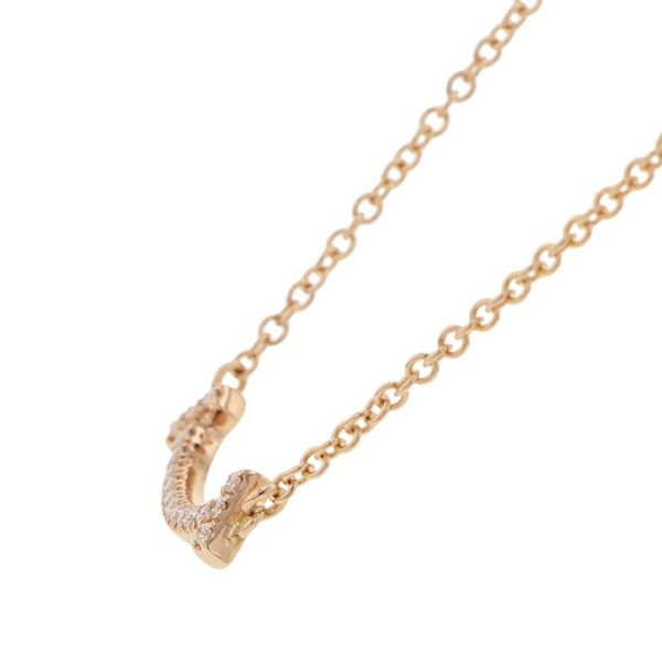 ティファニー ネックレス Tスマイル ミニ ダイヤ 計 0.03ct K18PGピンクゴールド 62617772 Tiffany&Co. ペンダント ジュエリー