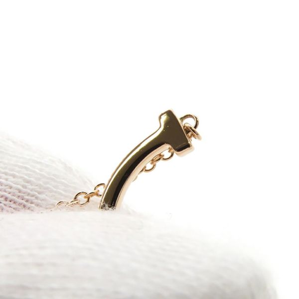ティファニー ネックレス Tスマイル ミニ ダイヤ 計 0.03ct K18PGピンクゴールド 62617772 Tiffany&Co. ペンダント ジュエリー