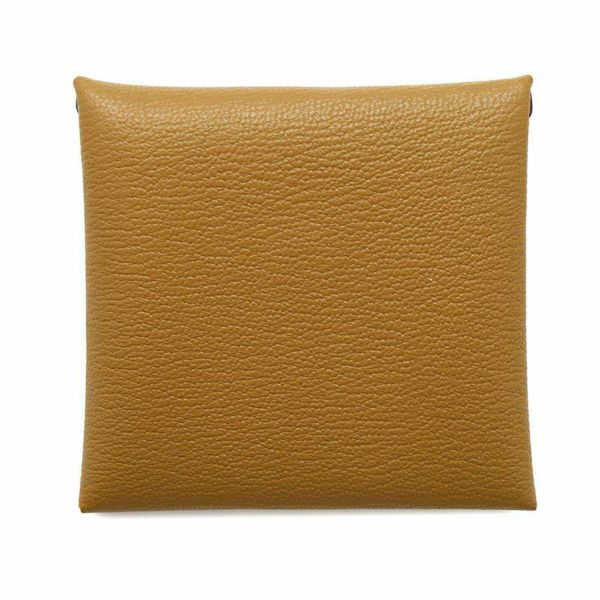 エルメス コインケース バスティア キャメル シェブルミゾル W刻印 HERMES 財布