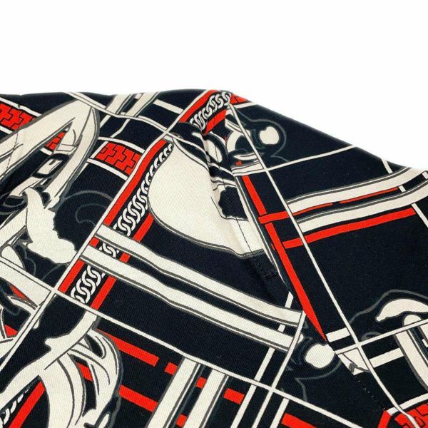 エルメスtシャツ ナウサシェーヌプリントシェーヌダンクル HERMES HERMES - 美品 エルメス HERMES Tシャツ カットソー 半袖 ショート