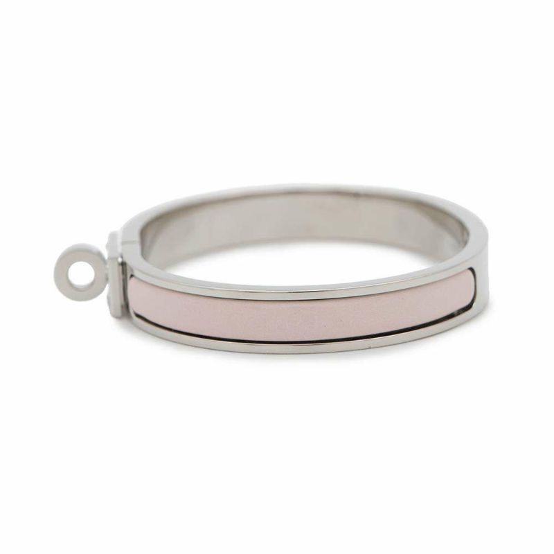 エルメス ブレスレット ミニクリック ケリー PM エナメル ローズ・カンダー/シルバー金具 HERMES