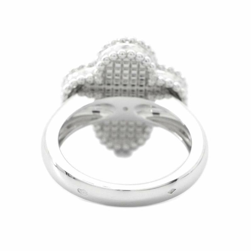 ヴァンクリーフ&アーペル リング ヴィンテージ アルハンブラ リング ギヨシェ K18WG リングサイズ47 VCARP9XI47 指輪