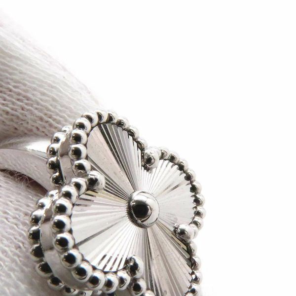 ヴァンクリーフ&アーペル リング ヴィンテージ アルハンブラ リング ギヨシェ K18WG リングサイズ47 VCARP9XI47 指輪