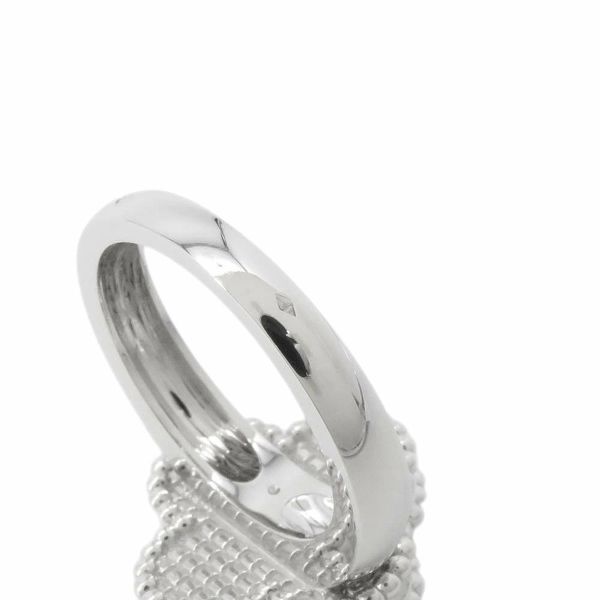 ヴァンクリーフ&アーペル リング ヴィンテージ アルハンブラ リング ギヨシェ K18WG リングサイズ47 VCARP9XI47 指輪