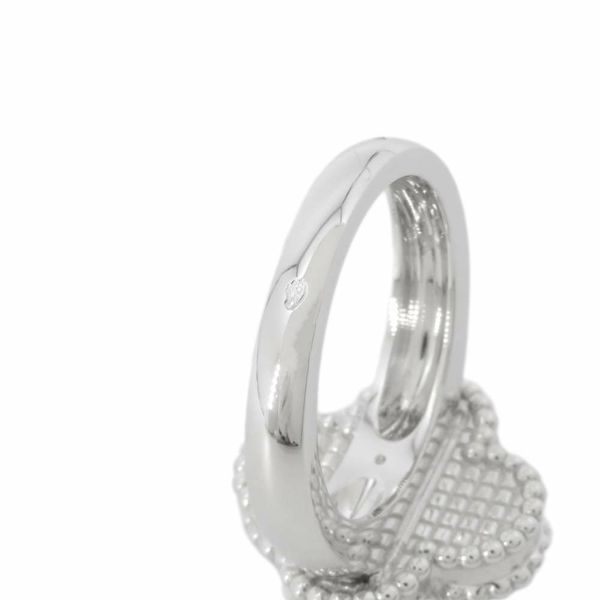 ヴァンクリーフ&アーペル リング ヴィンテージ アルハンブラ リング ギヨシェ K18WG リングサイズ47 VCARP9XI47 指輪