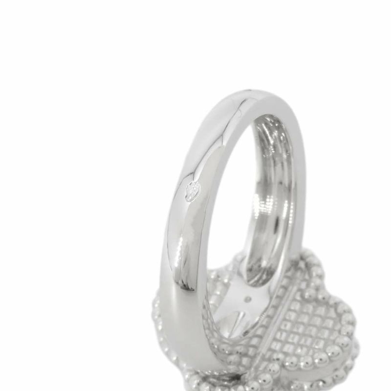 ヴァンクリーフ&アーペル リング ヴィンテージ アルハンブラ リング ギヨシェ K18WG リングサイズ47 VCARP9XI47 指輪