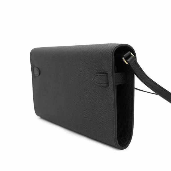エルメス ケリーウォレット ロング トゥーゴー ブラック/ゴールド金具 エプソン B刻印 HERMES 黒