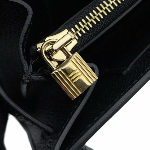 エルメス ケリーウォレット ロング トゥーゴー ブラック/ゴールド金具 エプソン B刻印 HERMES 黒