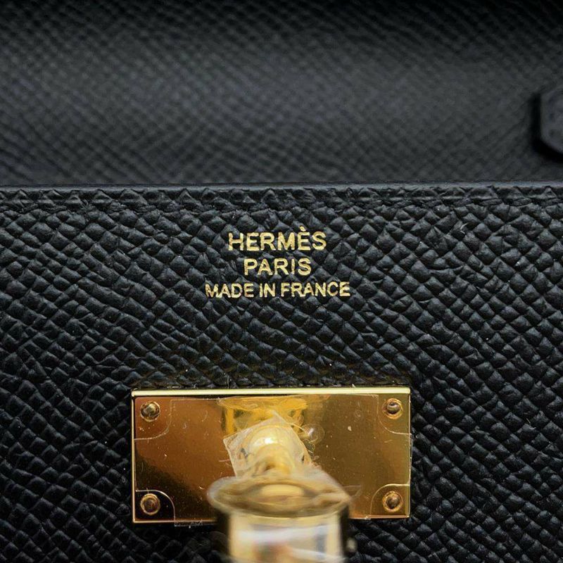 エルメス ケリーウォレット ロング トゥーゴー ブラック/ゴールド金具 エプソン B刻印 HERMES 黒