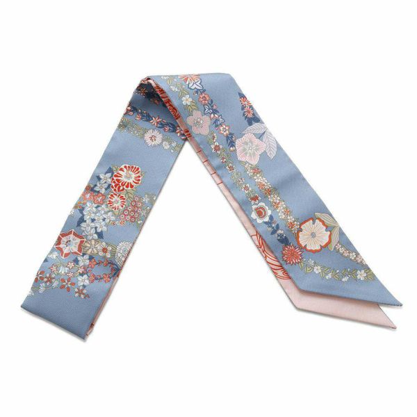 エルメス ツイリー ブリッド・ドゥ・ガラ・アン・フルール&アイライナー Brides de Gala en fleurs HERMES シルク 2025年春夏