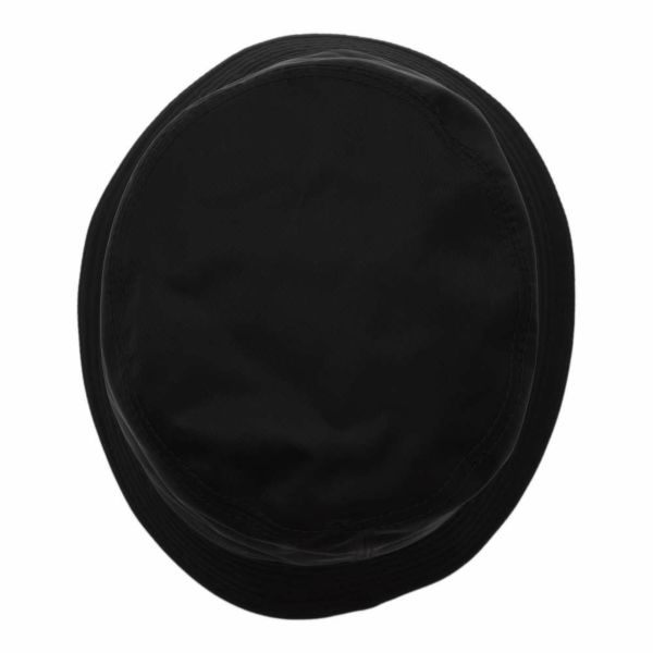 プラダ ハット ロゴ Re-Nylon サイズL 2HC137 PRADA バケットハット 帽子 黒