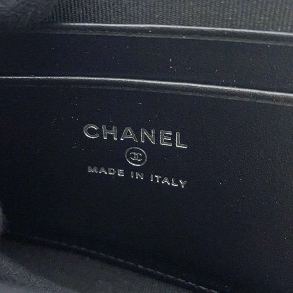 シャネル カードケース マトラッセ ココマーク グレインドカーフスキン AP3861 CHANEL 黒