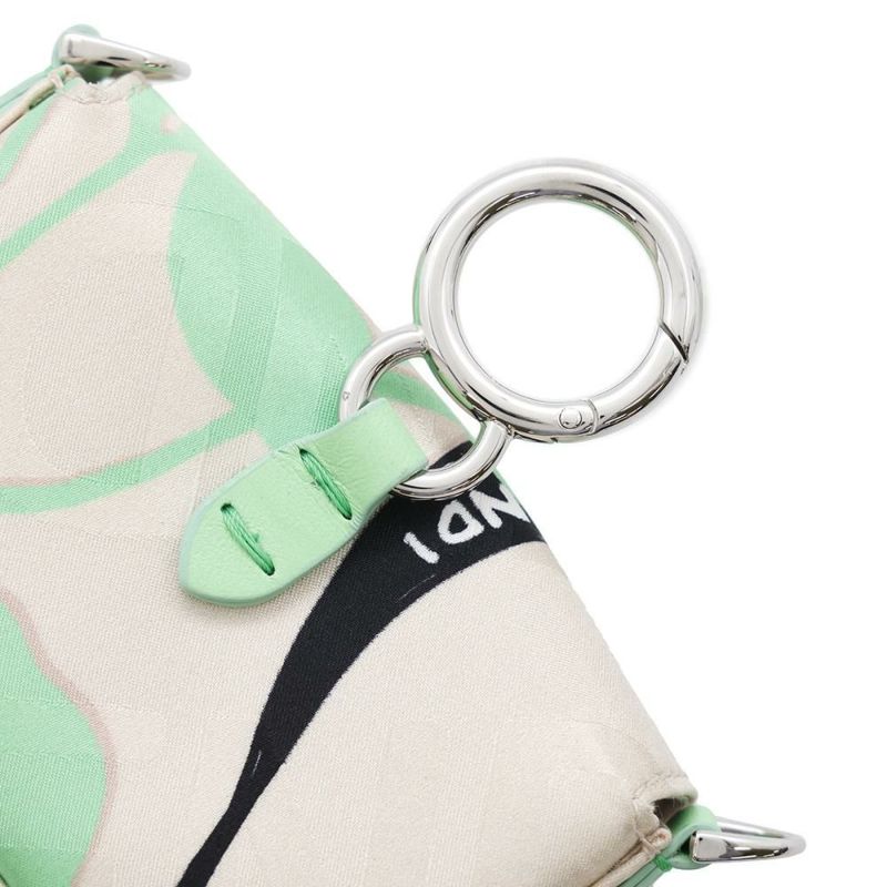 フェンディ バッグチャーム ナノバケットチャーム サテン 7AR996 FENDI