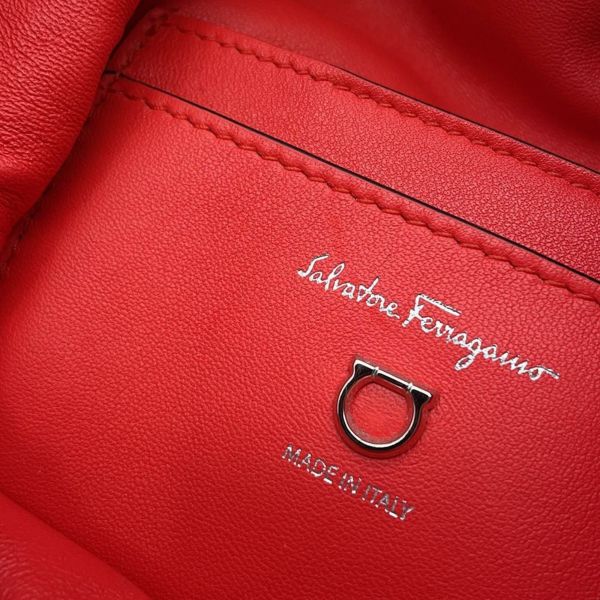サルヴァトーレ・フェラガモ ハンドバッグ ケージバッグ 211403 Ferragamo 2wayショルダーバッグ