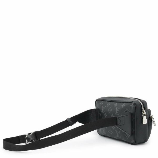 ルイヴィトン ボディバッグ モノグラム・エクリプス タイガ バムバッグ・アウトドア M30245 ブラック 黒 タイガラマ