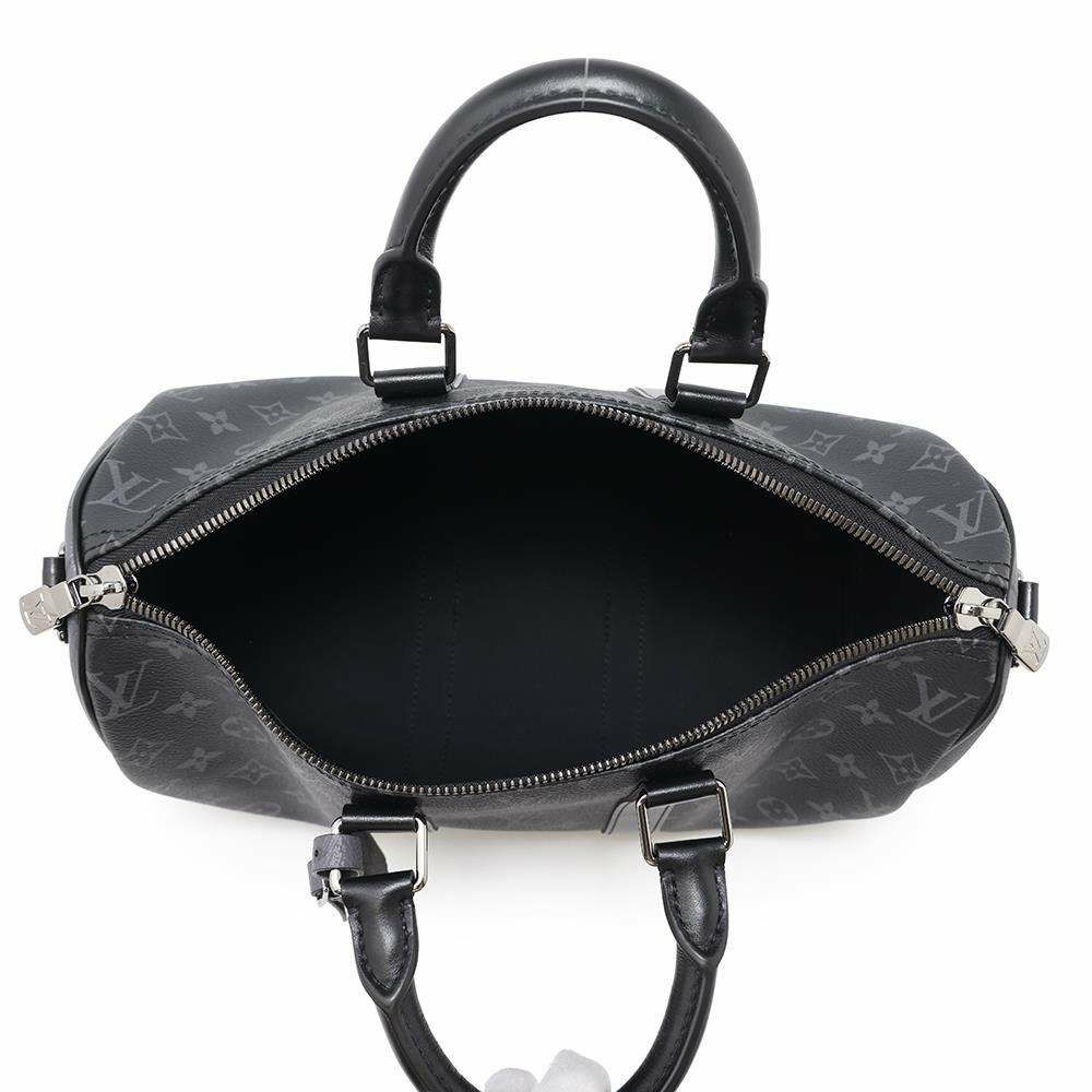 ルイヴィトン ハンドバッグ モノグラム・エクリプス リバース キーポル・バンドリエール35 M46655 2way ブラック 黒