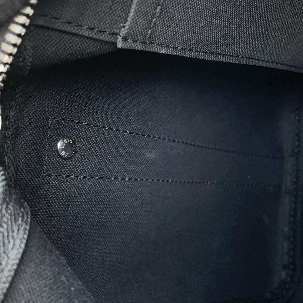 ルイヴィトン ハンドバッグ モノグラム・エクリプス リバース キーポル・バンドリエール35 M46655 2way ブラック 黒