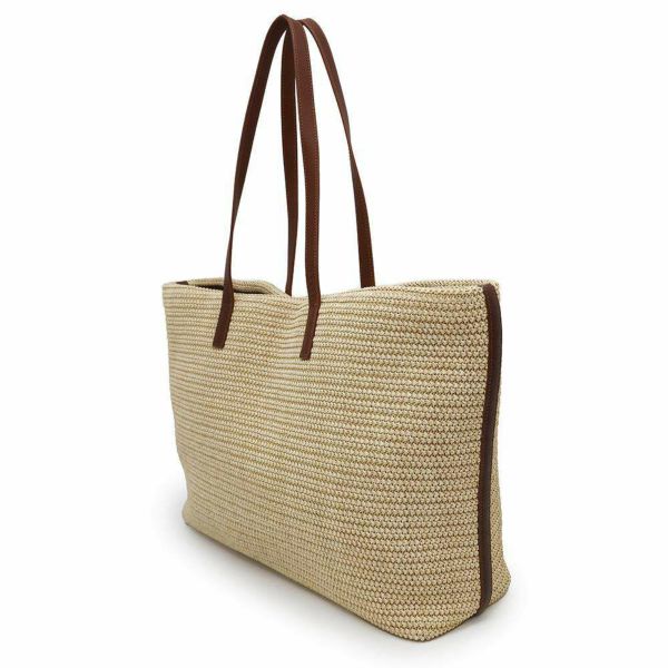 サンローランパリ トートバッグ ショッピングトート ラフィア レザー 490793 SAINT LAURENT PARIS かごバッグ タッセル