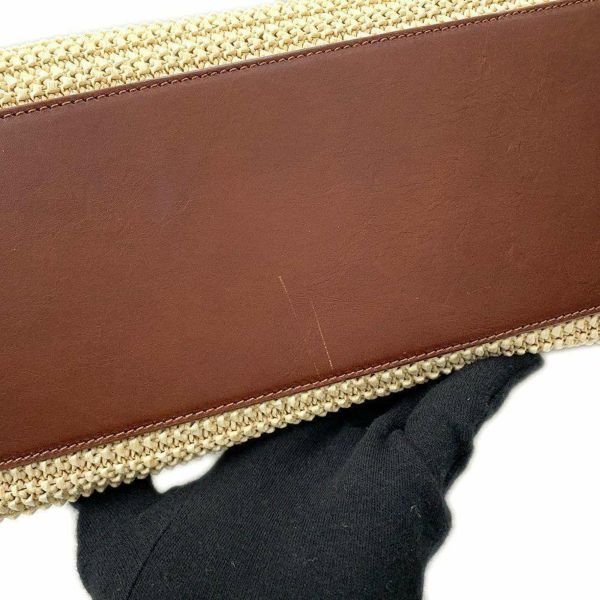 サンローランパリ トートバッグ ショッピングトート ラフィア レザー 490793 SAINT LAURENT PARIS かごバッグ タッセル