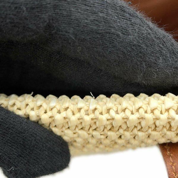 サンローランパリ トートバッグ ショッピングトート ラフィア レザー 490793 SAINT LAURENT PARIS かごバッグ タッセル