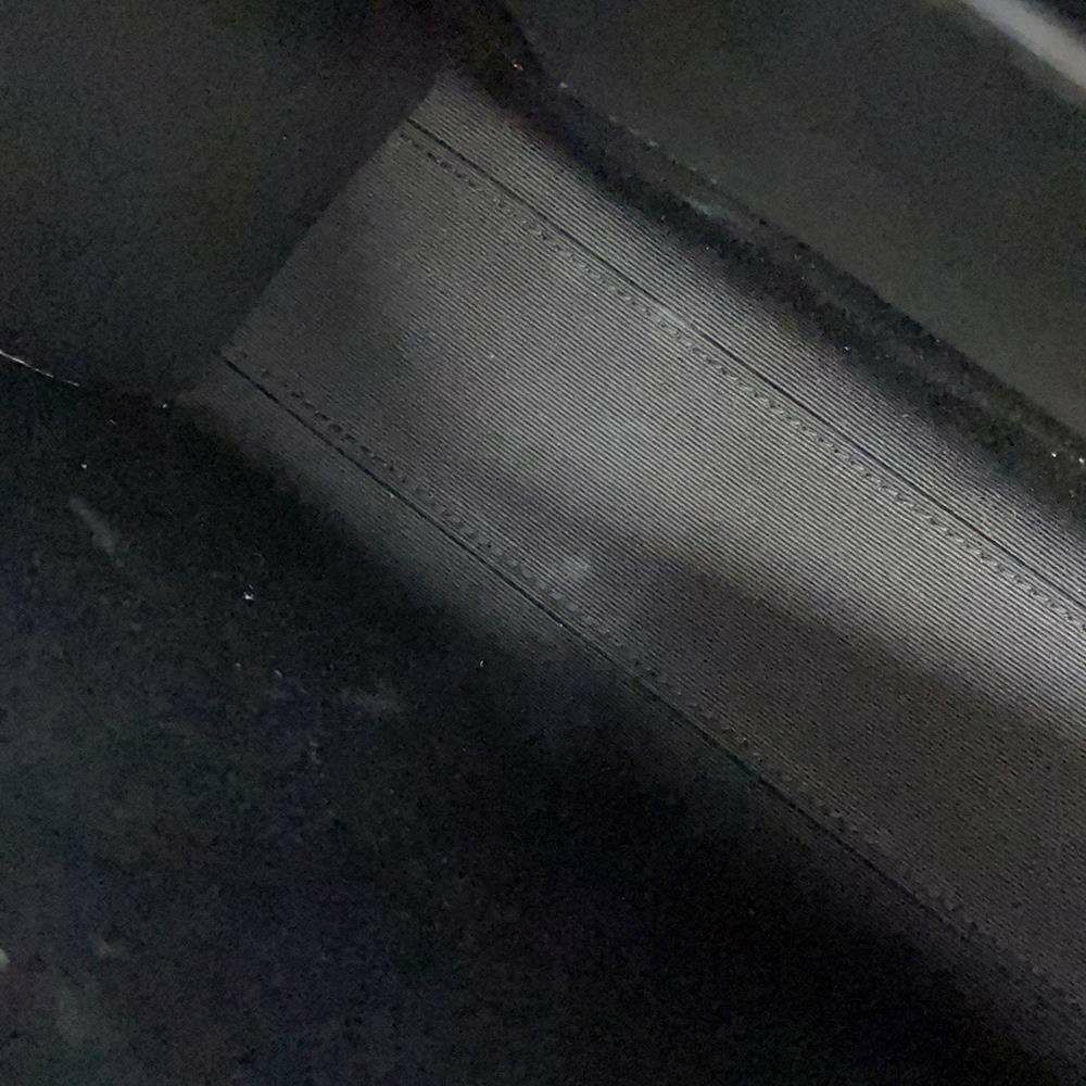 サンローランパリ ショルダーバッグ マンハッタン ミディアム クロコ型押しレザー 579271 SAINT LAURENT PARIS 黒