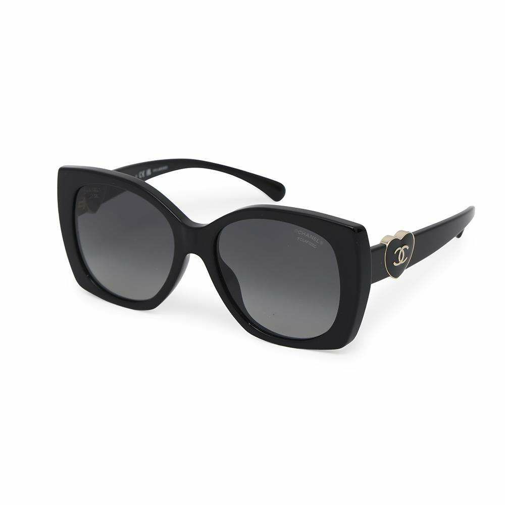シャネル サングラス ココマーク ハートモチーフ スクエア シェイプ アイウェア A71589 CHANEL 黒