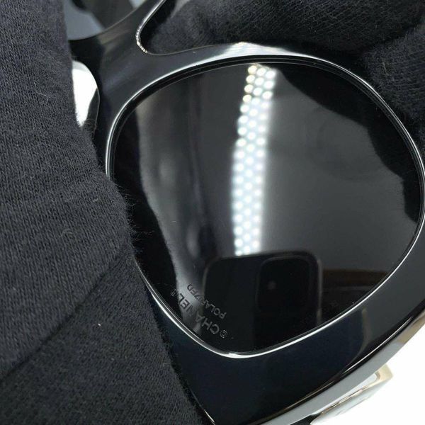 シャネル サングラス ココマーク ハートモチーフ スクエア シェイプ アイウェア A71589 CHANEL 黒