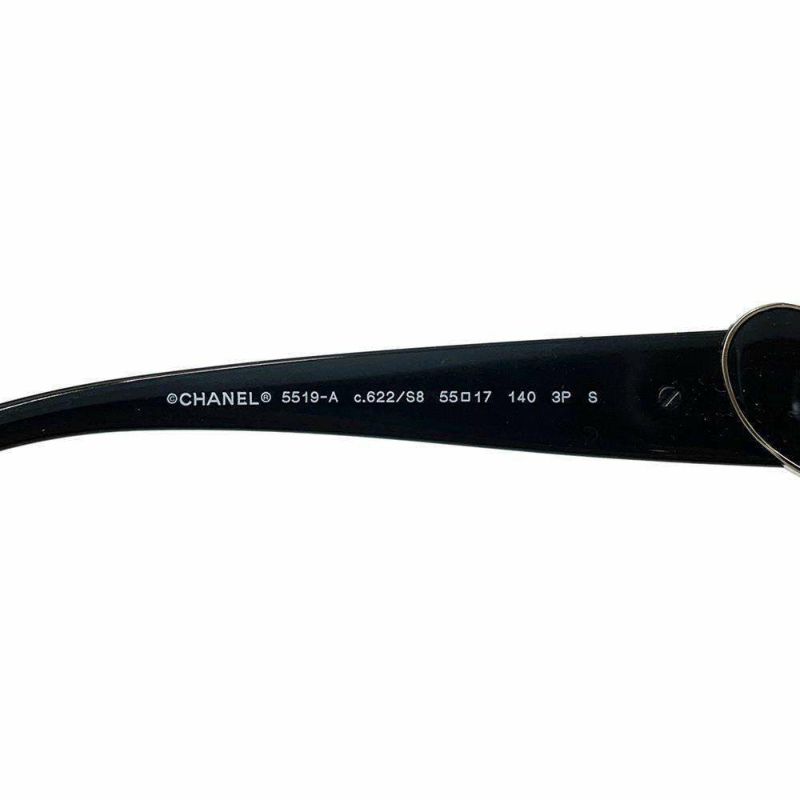 シャネル サングラス ココマーク ハートモチーフ スクエア シェイプ アイウェア A71589 CHANEL 黒