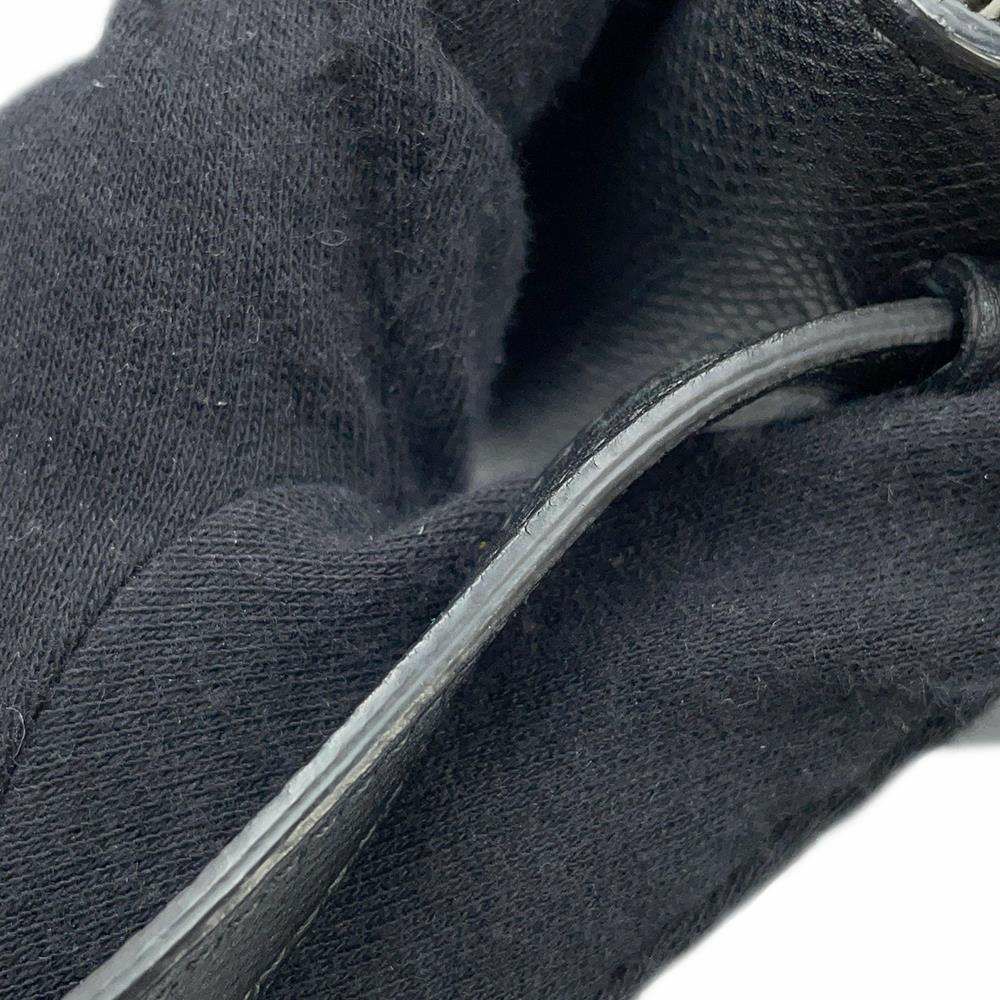 セリーヌ ショルダーウォレット クラッチオン レザー CELINE 長財布 黒