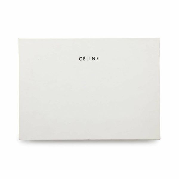 セリーヌ ショルダーウォレット クラッチオン レザー CELINE 長財布 黒