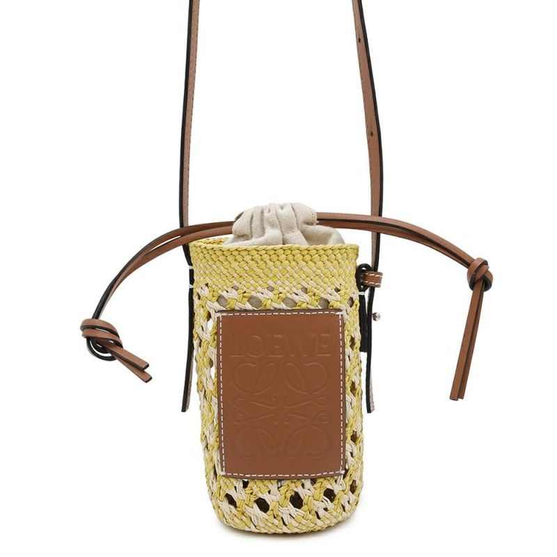 ロエベ ショルダーバッグ シリンダーポケット ラフィア C630P71X01 LOEWE バッグ ポシェット