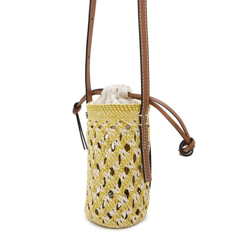 ロエベ ショルダーバッグ シリンダーポケット ラフィア C630P71X01 LOEWE バッグ ポシェット