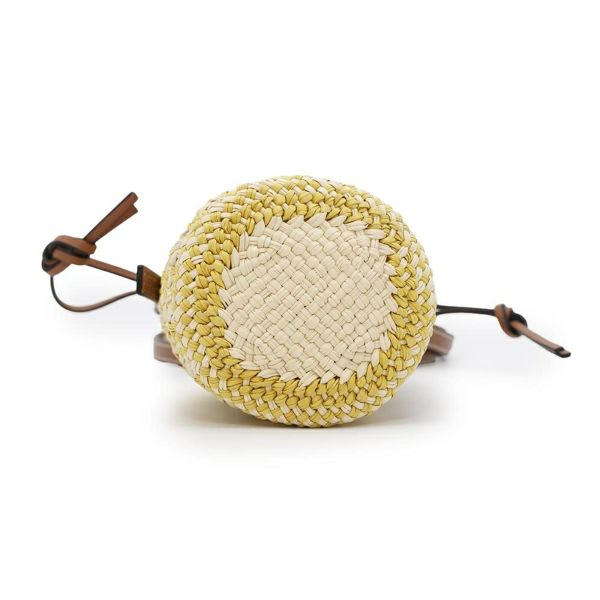 ロエベ ショルダーバッグ シリンダーポケット ラフィア C630P71X01 LOEWE バッグ ポシェット