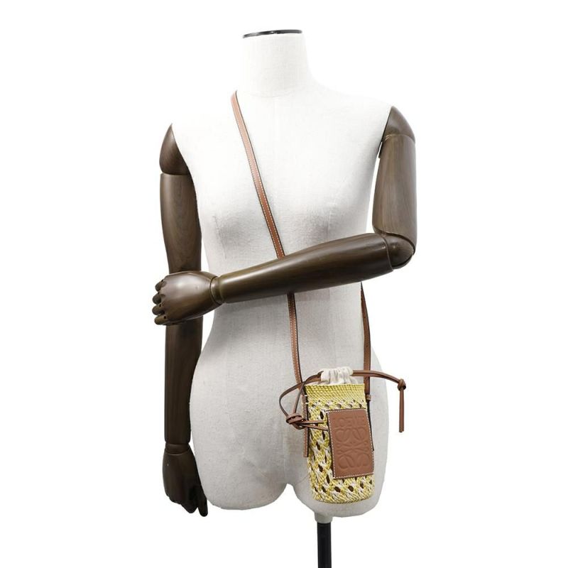 ロエベ ショルダーバッグ シリンダーポケット ラフィア C630P71X01 LOEWE バッグ ポシェット